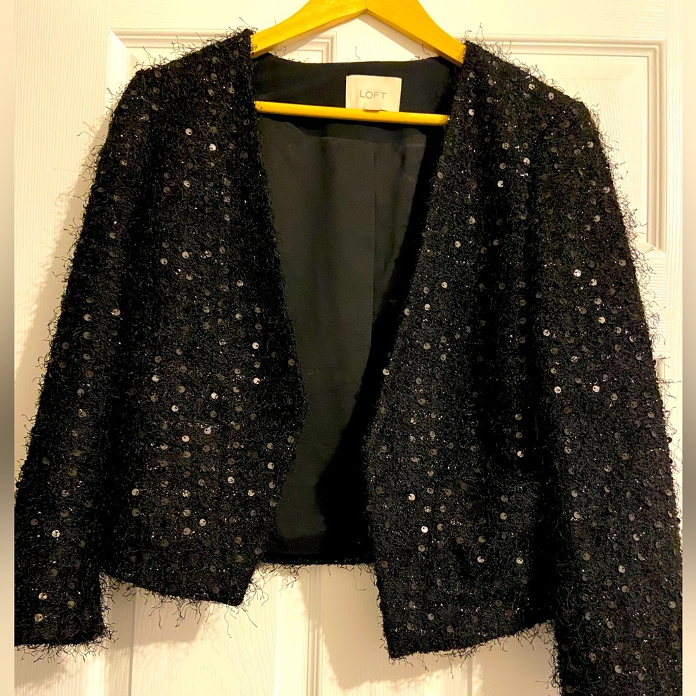 Sequin dress blazer.